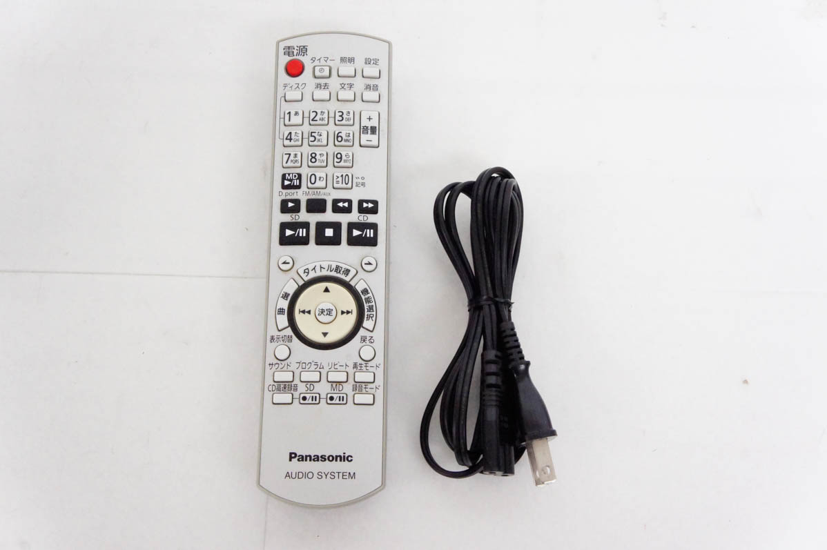 中古 C Panasonicパナソニック SDステレオシステム D-dock 5CD／SD／MD