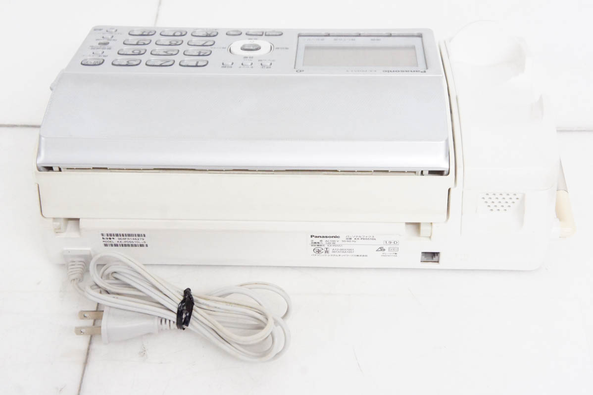 中古 Panasonicパナソニック 普通紙ファックス おたっくす KX-PD551-S 親機のみ