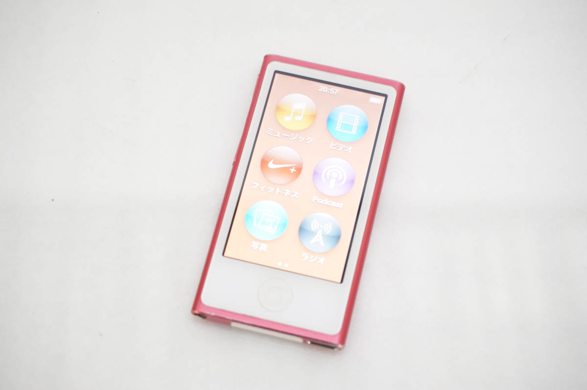 中古 Appleアップル 第7世代 iPod nano 16GB ピンク MD475J : エス