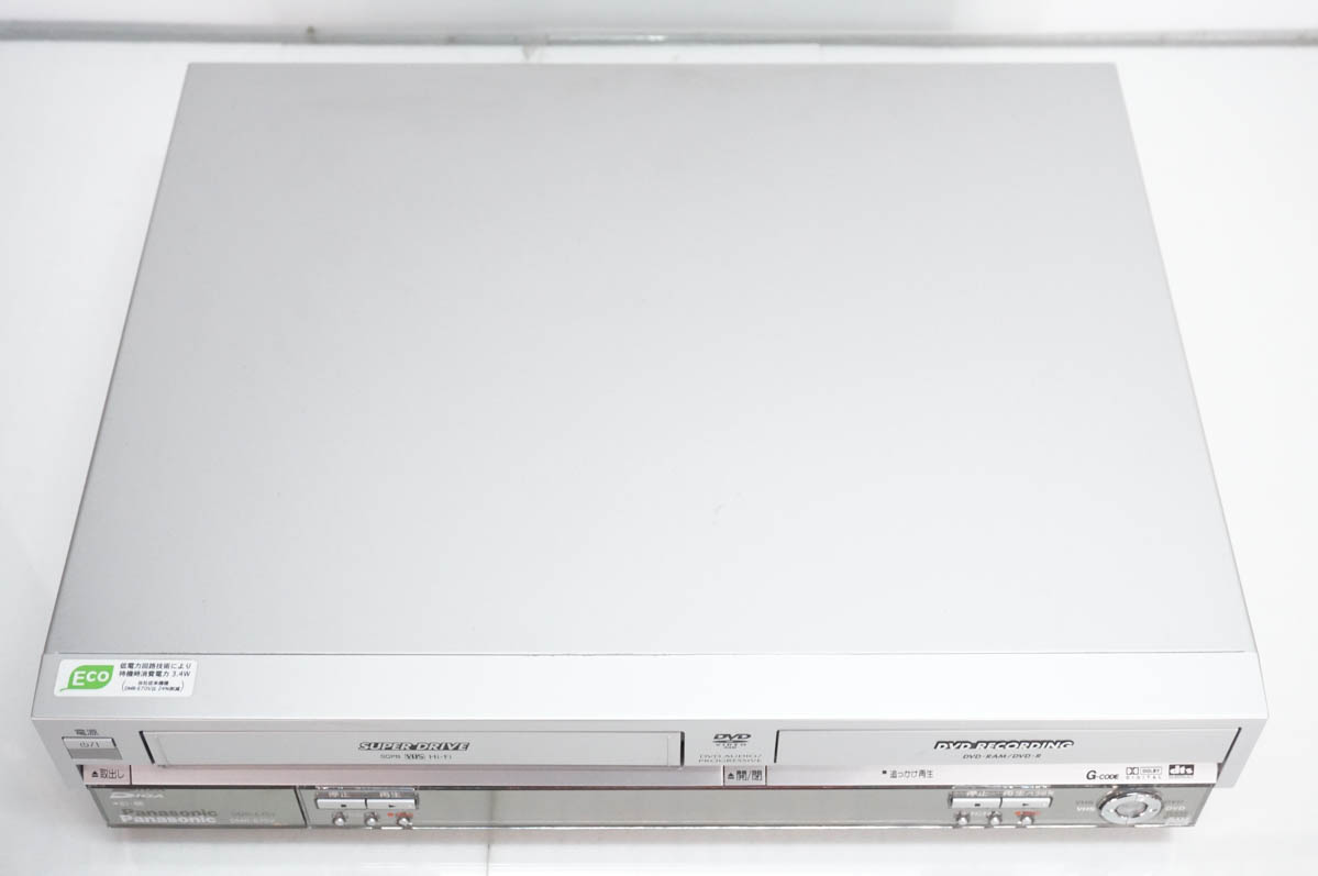 パナソニック ダビング機能搭載 VHS一体型 DVDレコーダー DMR-E75V 中古 Panasonicパナソニック DIGA DMR-E75V DVDプレーヤー一体型VHS