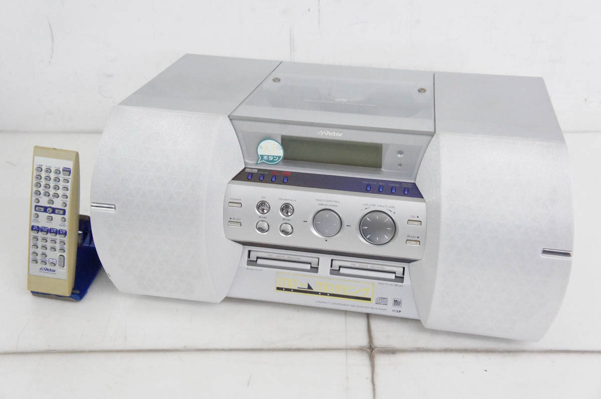 中古 JVC Victorビクター コンパクトコンポーネントMDシステム