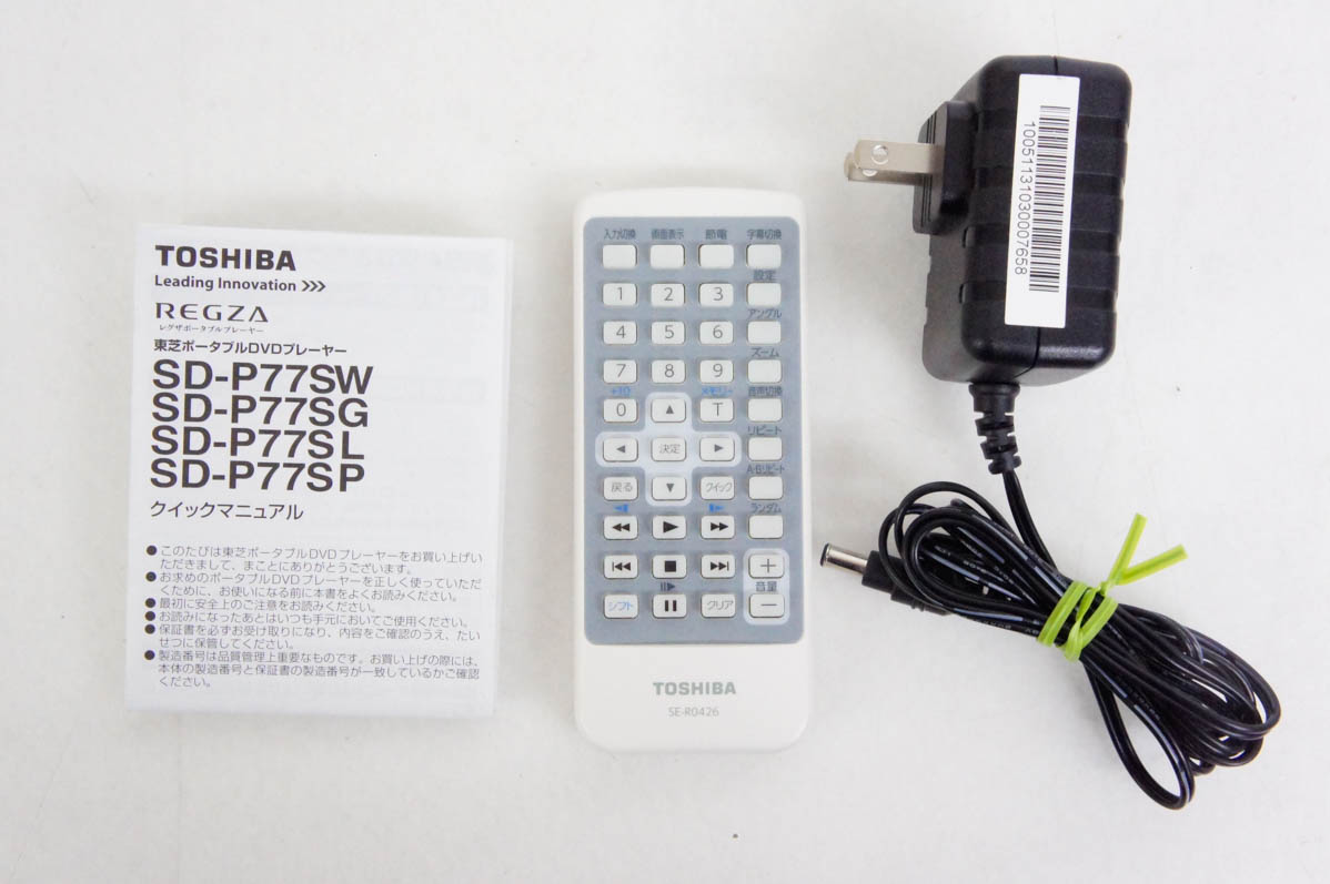 【最終値下げ】東芝DVDプレイヤー REGZA SD-P77SW TOSHIBA REGZA ポータブルDVDプレーヤー SD-P77SW - メルカリ