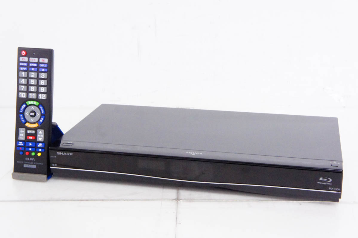 中古 C SHARPシャープ ブルーレイディスクレコーダー AQUOSアクオスブルーレイ BD-S550 HDD500GB BDレコーダー