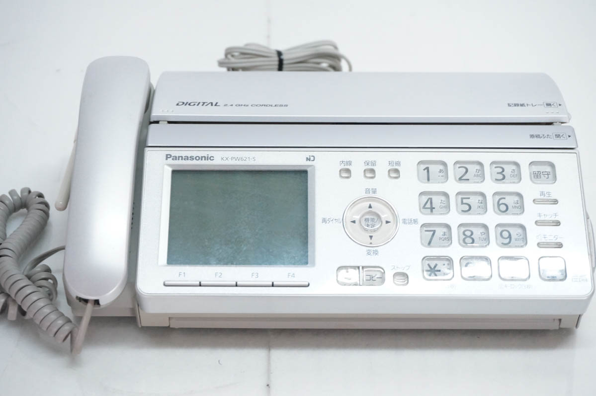 中古 Panasonicパナソニック 普通紙ファックス おたっくす KX-PW621DL-S 子機1台付の画像