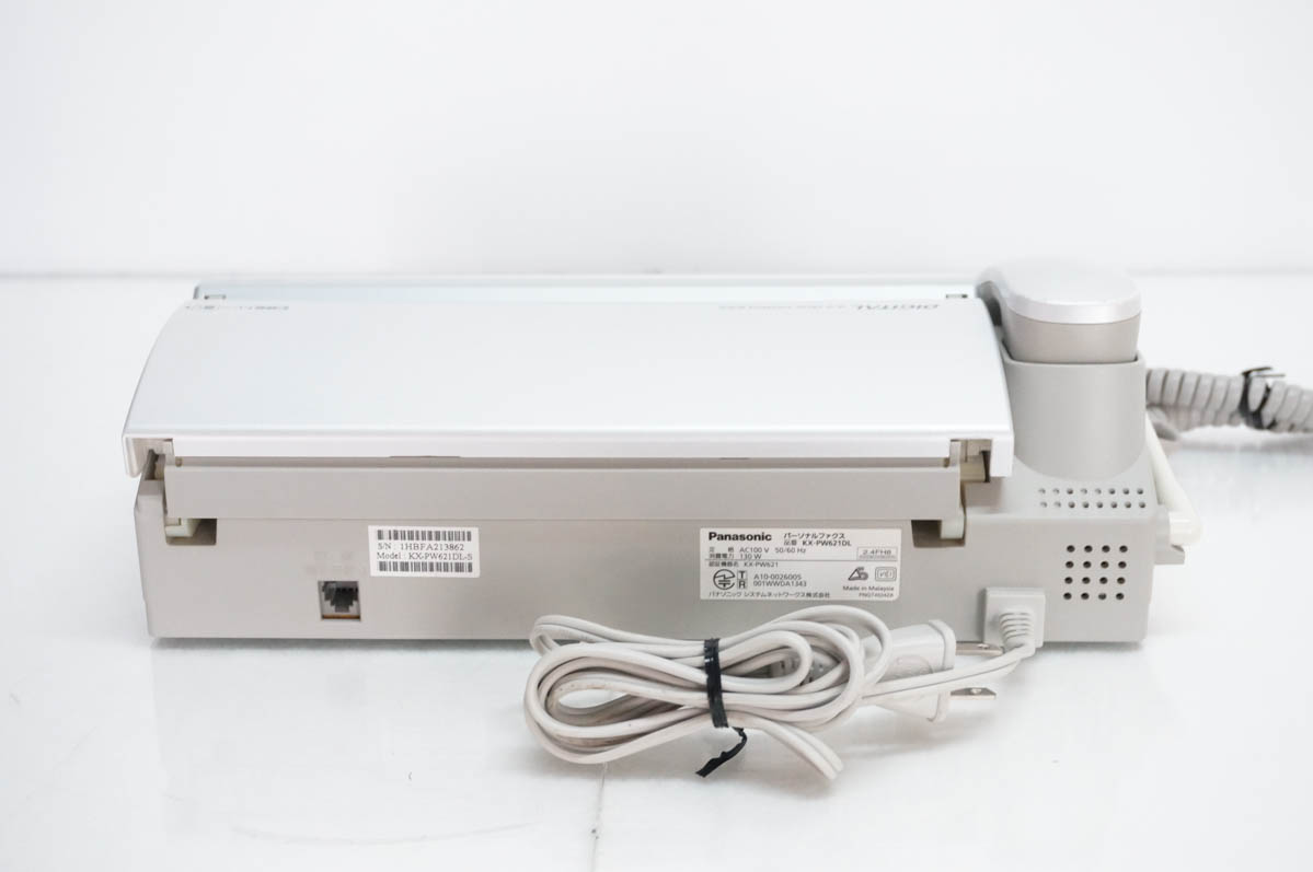 中古 Panasonicパナソニック 普通紙ファックス おたっくす KX-PW621DL-S 子機1台付の画像