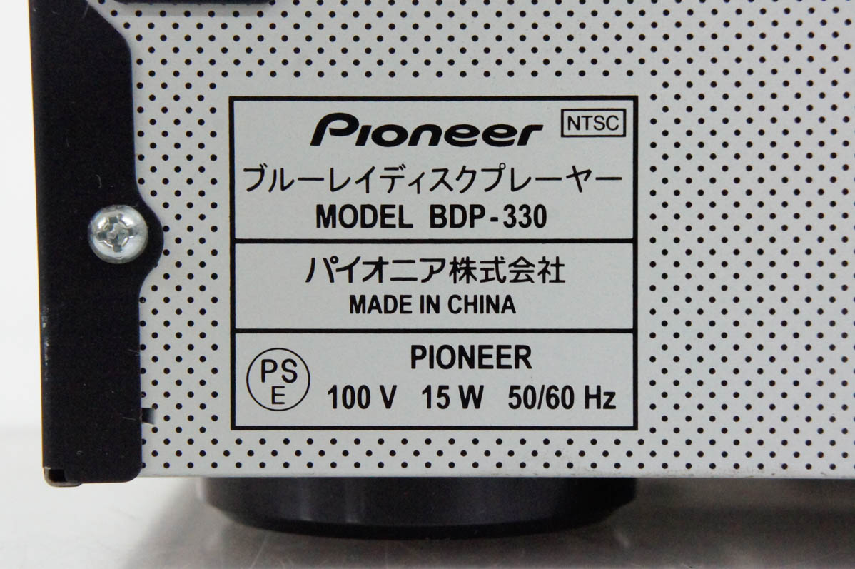 中古 Pioneerパイオニア ブルーレイディスクプレーヤー BDP-320 BD
