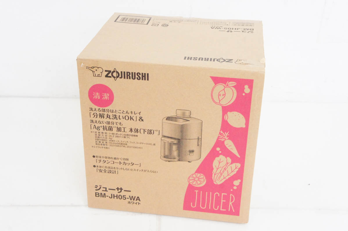 新品未使用品 象印　ジューサー　BM-JH05-WA 未使用 象印 ジューサー BM-JH05-WA : エスネットショップ ヤフー店