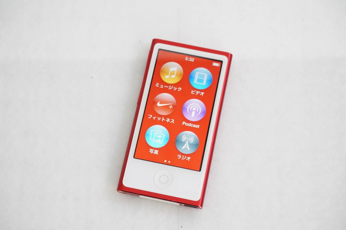 中古 Appleアップル 第7世代 iPod nano 16GB プロダクトレッド PD744J