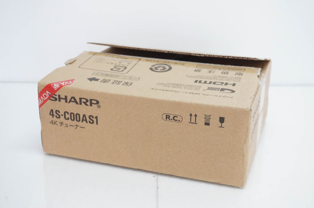 ■値下げしました■ SHARP 4Kチューナー 4S-C00AS1 中古美品　シャープ ファミリンク対応 AQUOS 4Kチューナー SHARP (シャープ) 4S-C00AS1 : あっと!テラフィ