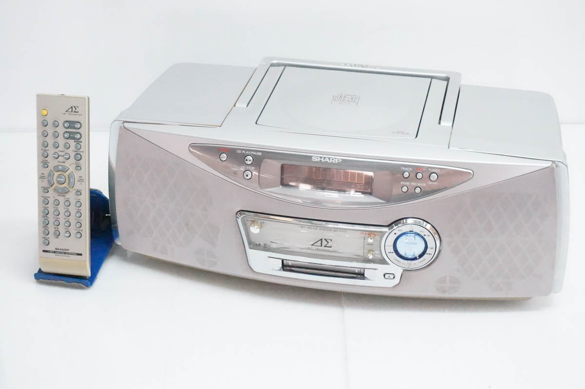 中古 C SHARPシャープ 1ビットMD/CDシステム Auvi CD／MD／ラジオ MDLP