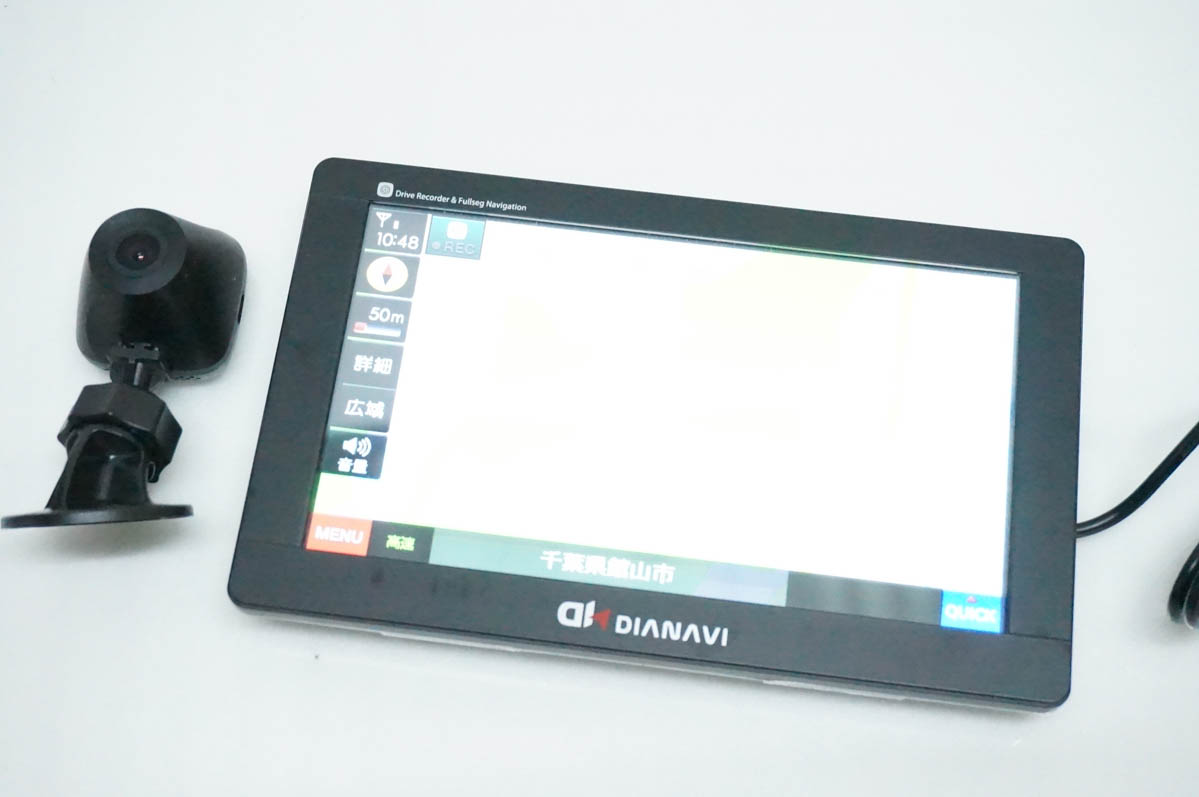 中古 エンプレイス 7インチ ドラレコナビ ポータブルDIANAVI DNK