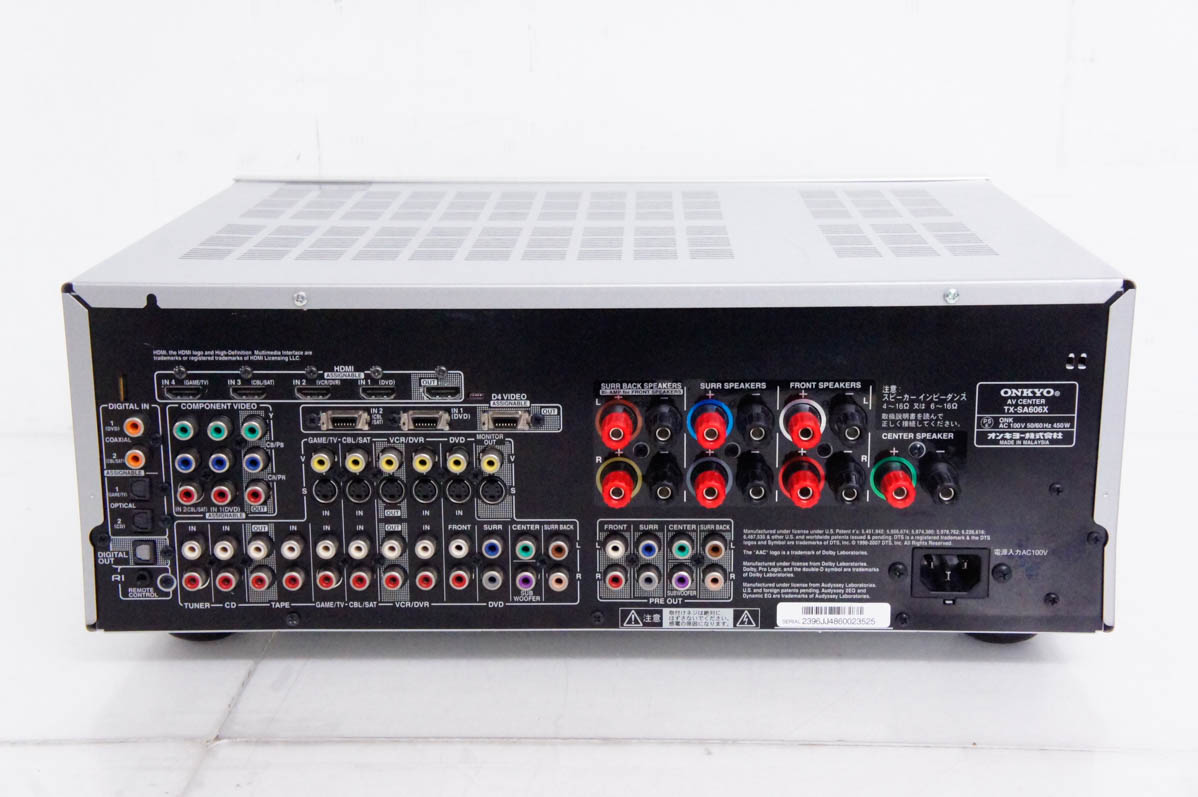 ONKYO 5.1ch対応AVセンター 最大出力30W×5 SA-205HDX SA-205HDX(B)｜ONKYO AVセンター 5.1ch対応 最大出力30W×5 ブラック SA