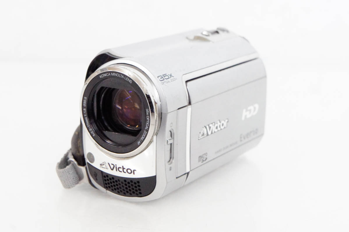 中古 JVC Victorビクター エブリオEverio ビデオカメラ GZ-MG35 30GB内蔵メモリー ハードディスクムービー