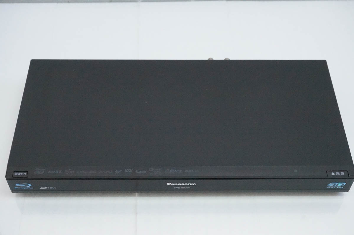 中古 Panasonicパナソニック ハイビジョンブルーレイディスクレコーダー DMR-BRT300 HDD500GB 3Dディスク対応の画像