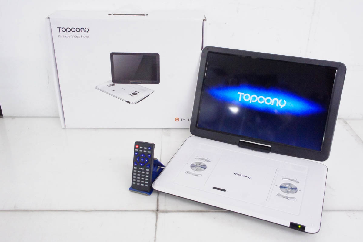 品良く着こなすため 中古 Topcony TY-151 ポータブルDVDプレーヤー 15.6インチ プレーヤー