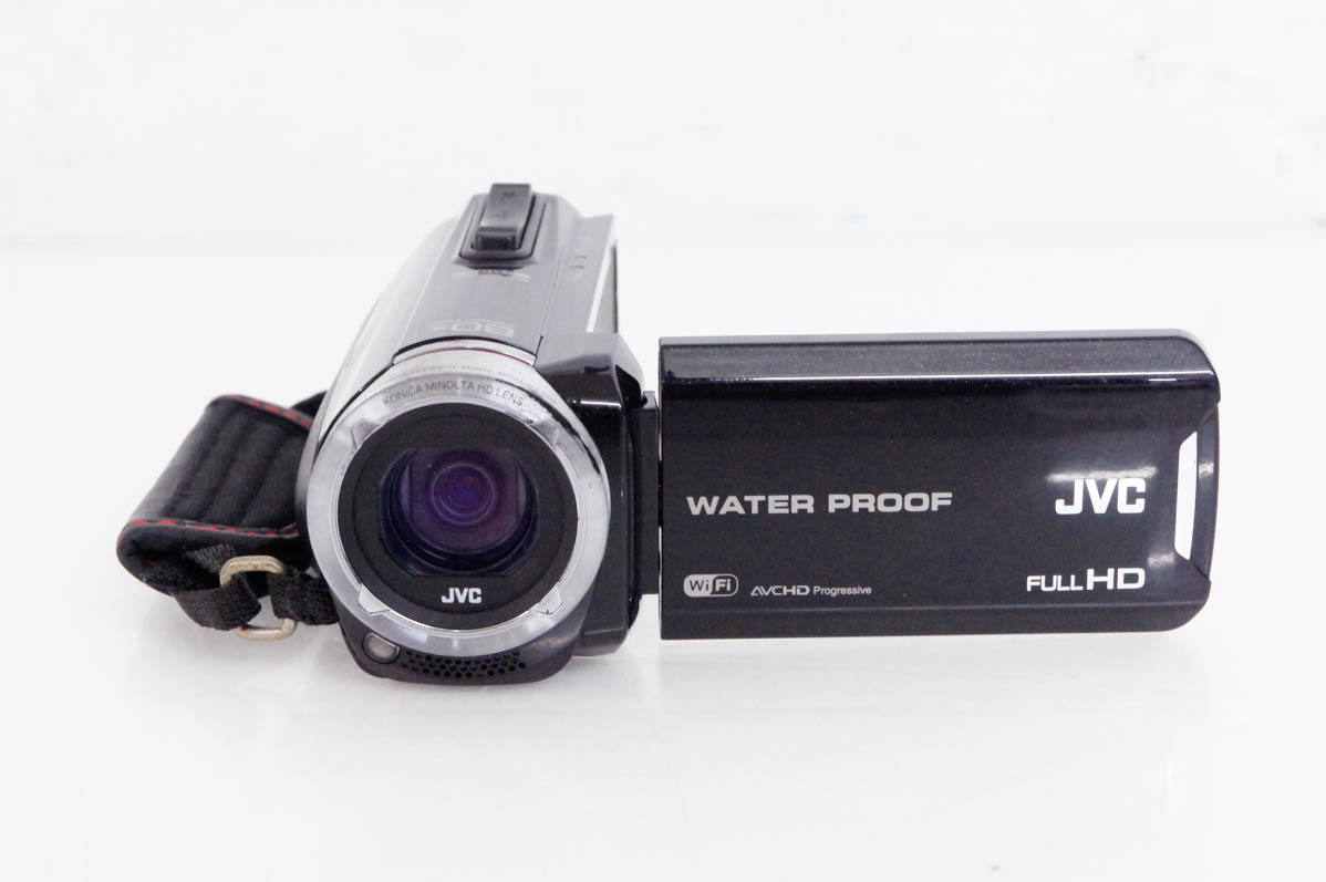 中古 C JVCケンウッド Everioエブリオ ハイビジョンメモリービデオカメラ 64GB GZ-RX130-B 防水防塵｜snet-shop｜02