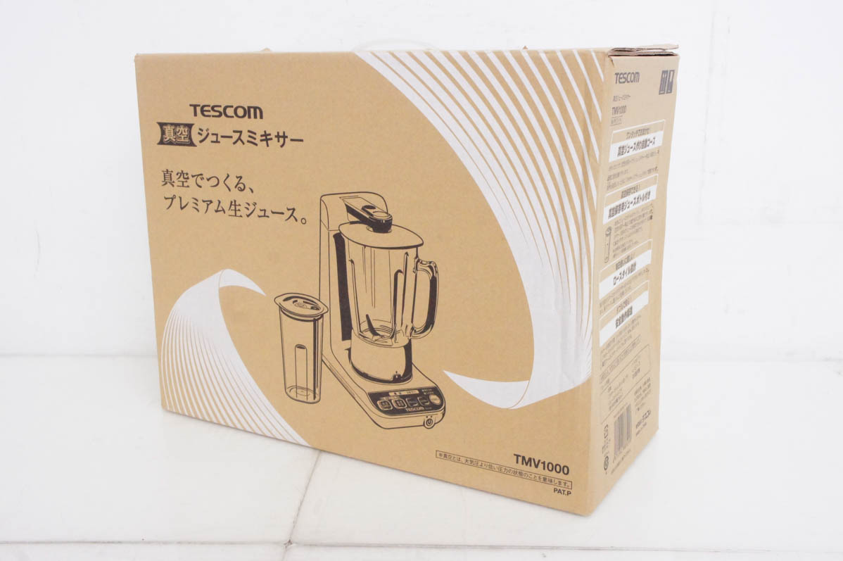 未使用 TESCOMテスコム 真空ジュースミキサー TMV1000 780ml : d0835223 : エスネットショップ ヤフー店 - 通販 -  Yahoo!ショッピング