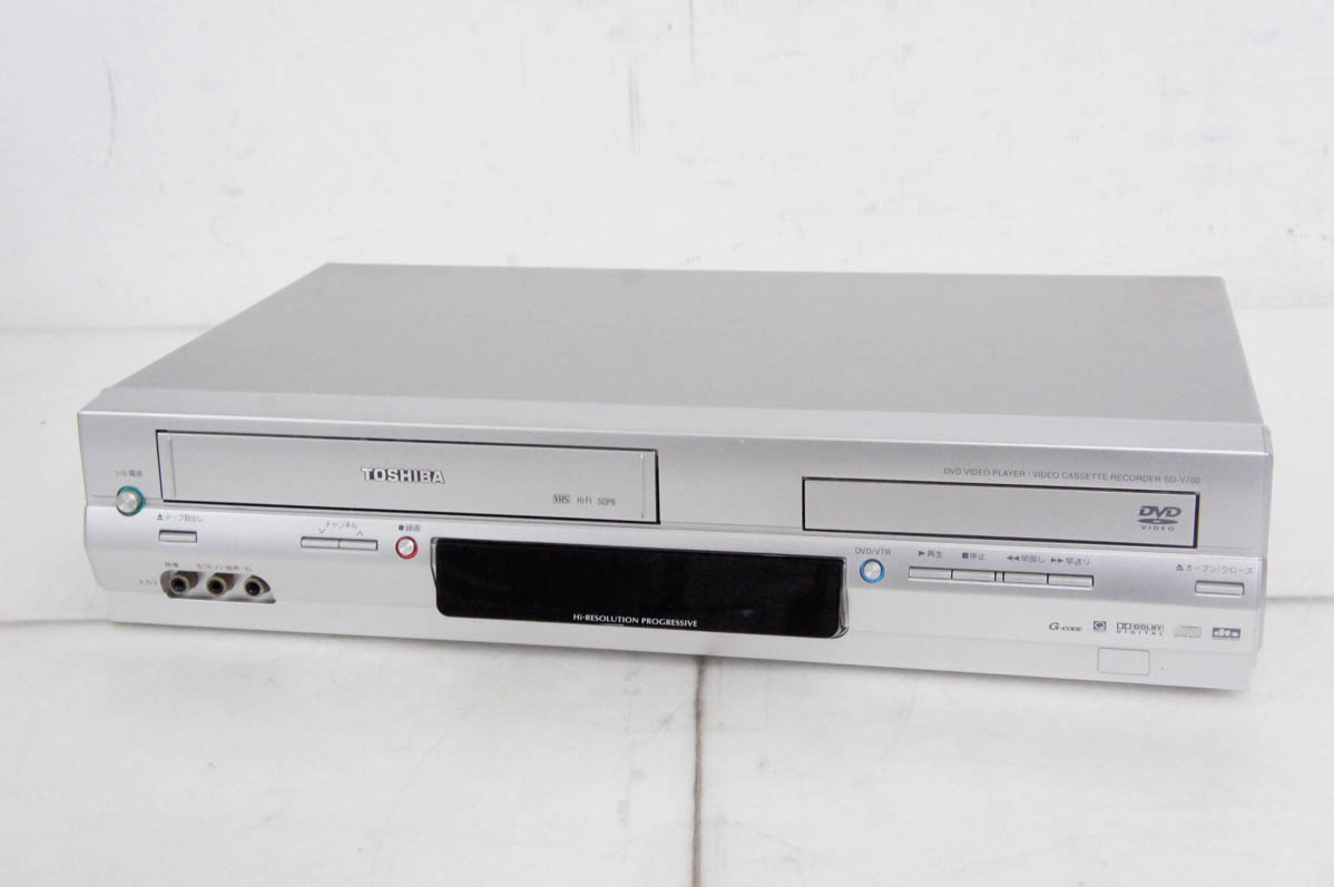 中古 東芝TOSHIBA VTR一体型DVDビデオプレーヤー DVDプレーヤー一体型