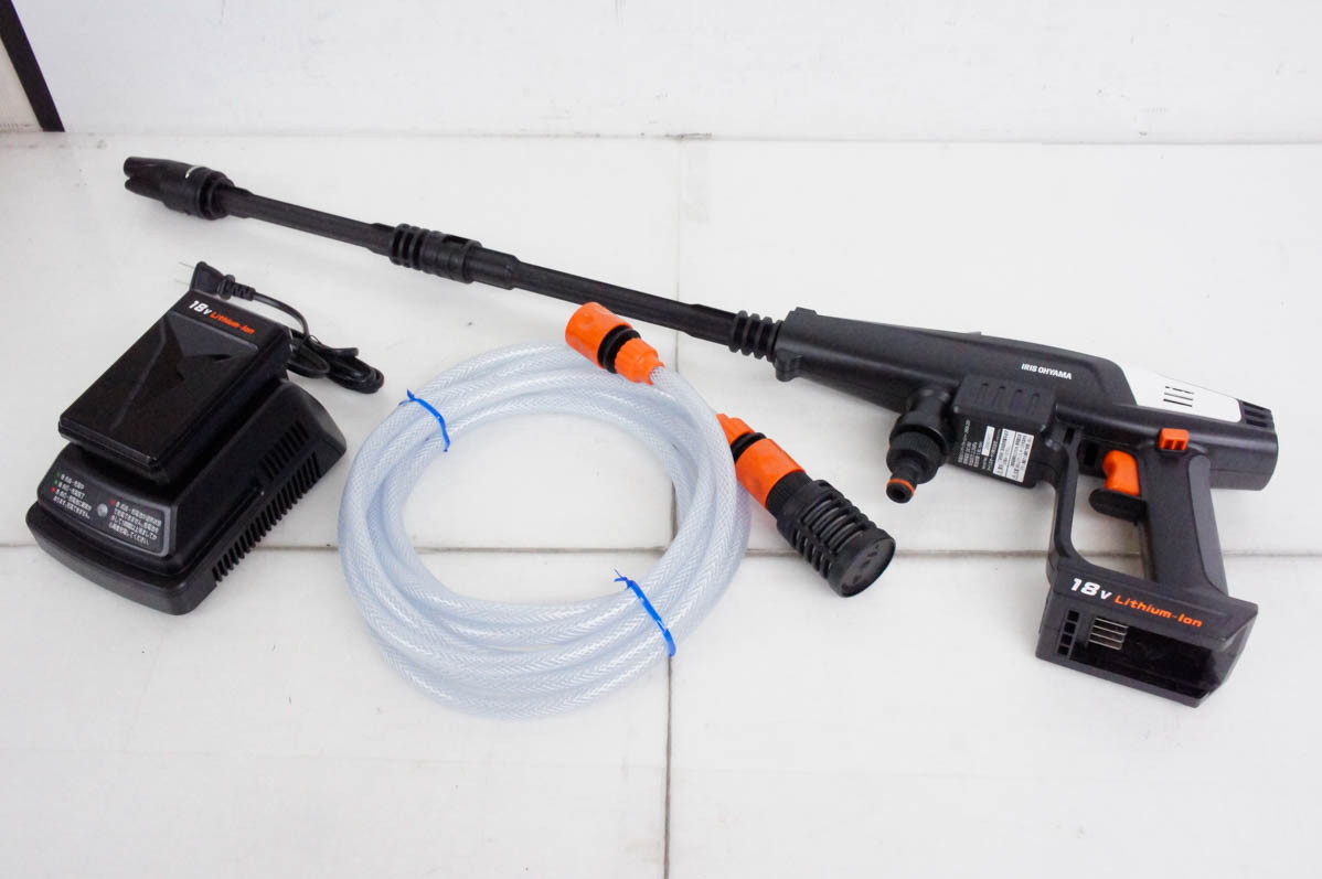 中古 アイリスオーヤマ 充電式ハンディウォッシャー JHW-201 : エス