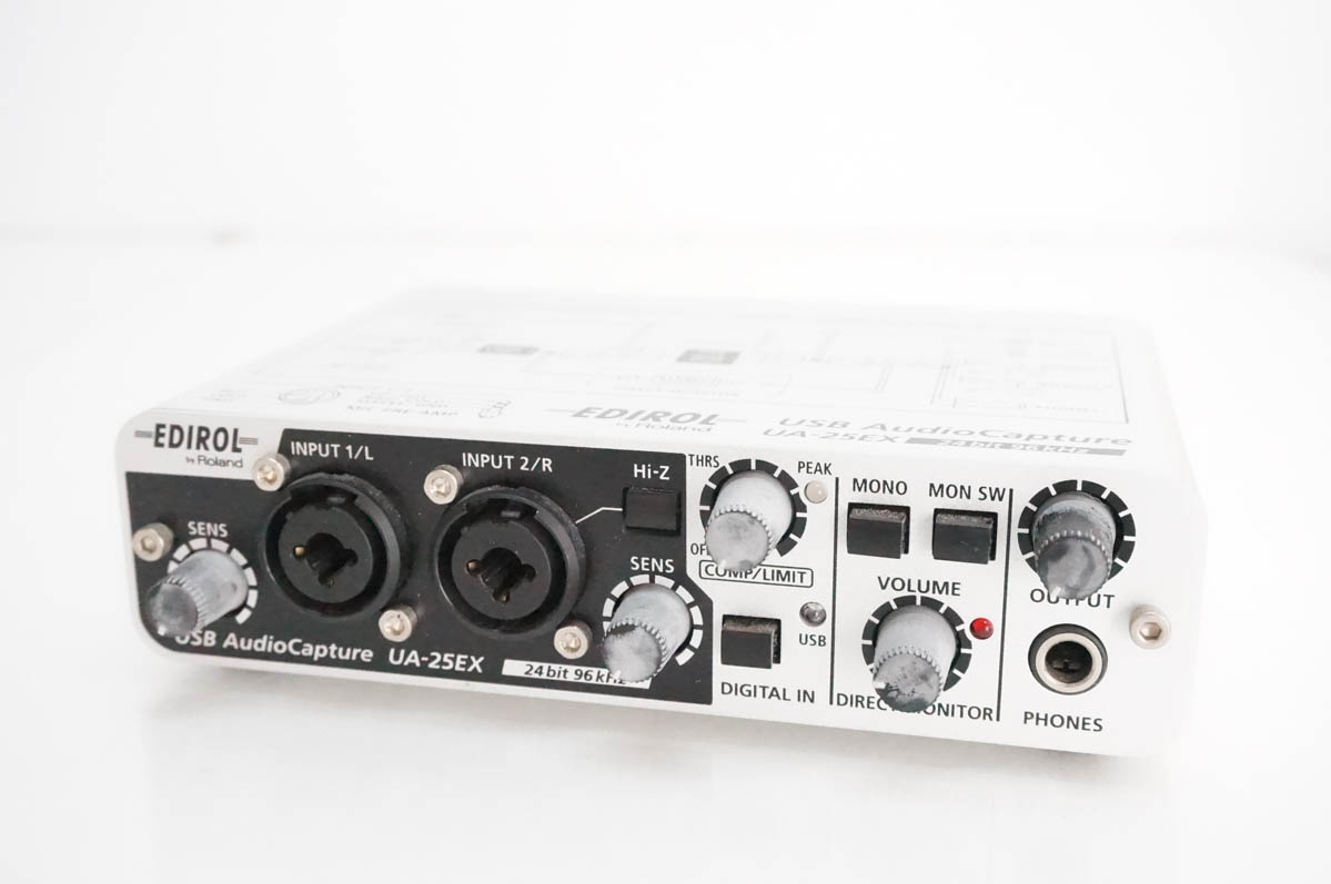 中古 RolandローランドUSBオーディオキャプチャー UA-25EX EDIROL オーディオインターフェース