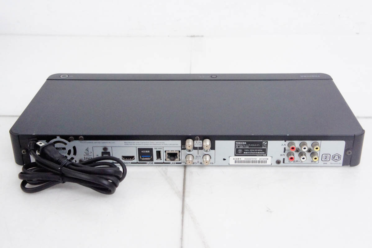 中古 TOSHIBA東芝 ブルーレイレコーダー レグザブルーレイ DBR