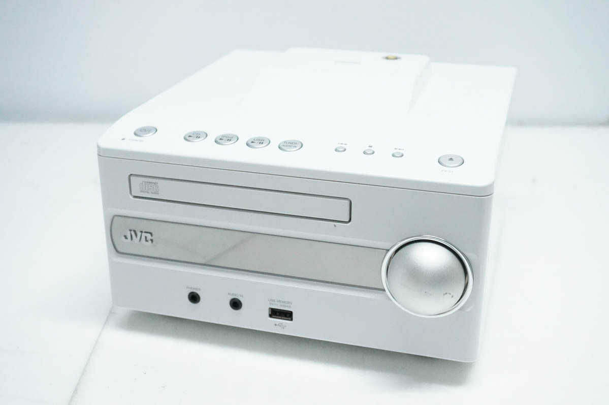 中古 JVC Victorビクター iPod/iPhone対応 CD RECEIVER CA-EXS1-W 