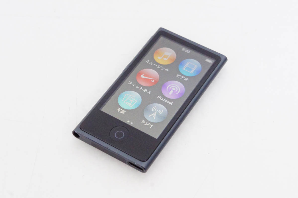 中古 Appleアップル 第7世代 iPod nano 16GB スレート MD481J 