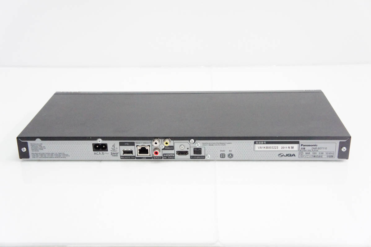 Panasonic ブルーレイ、DVDプレーヤー（接続端子：HDMI端子