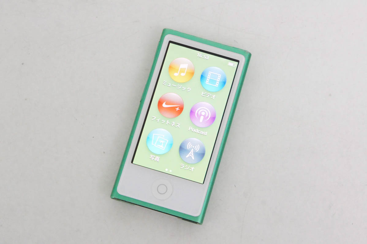 中古 Appleアップル 第7世代 iPod nano 16GB グリーン MD478J : エス  