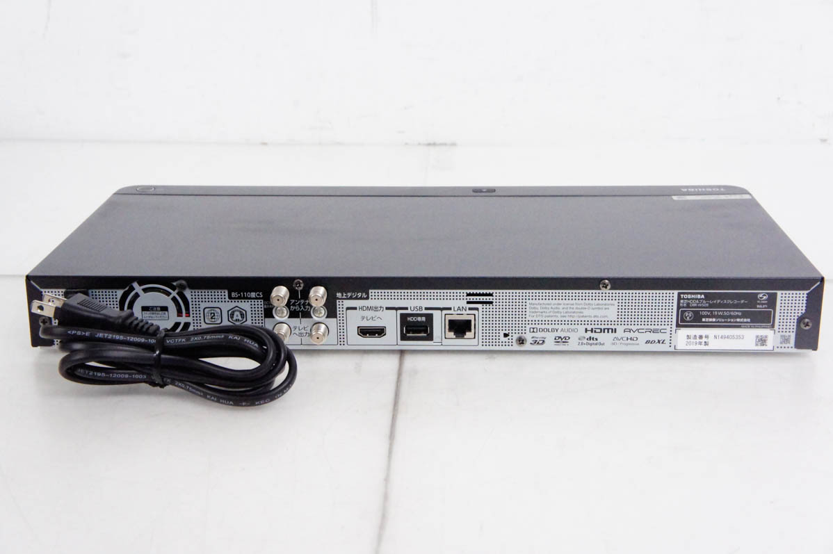 TOSHIBA DBR-E1007 Blu-rayレコーダー HDD1TB TOSHIBA Blu-ray DVD recorder REGZA DBR-E1007 Used | eBay