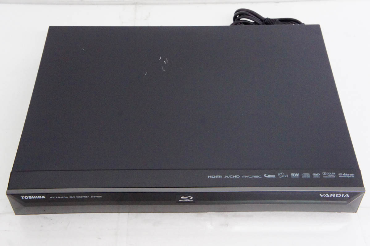 TOSHIBA東芝 ブルーレイレコーダー Wチューナー VARDIA D-B1005K HDD1TB-