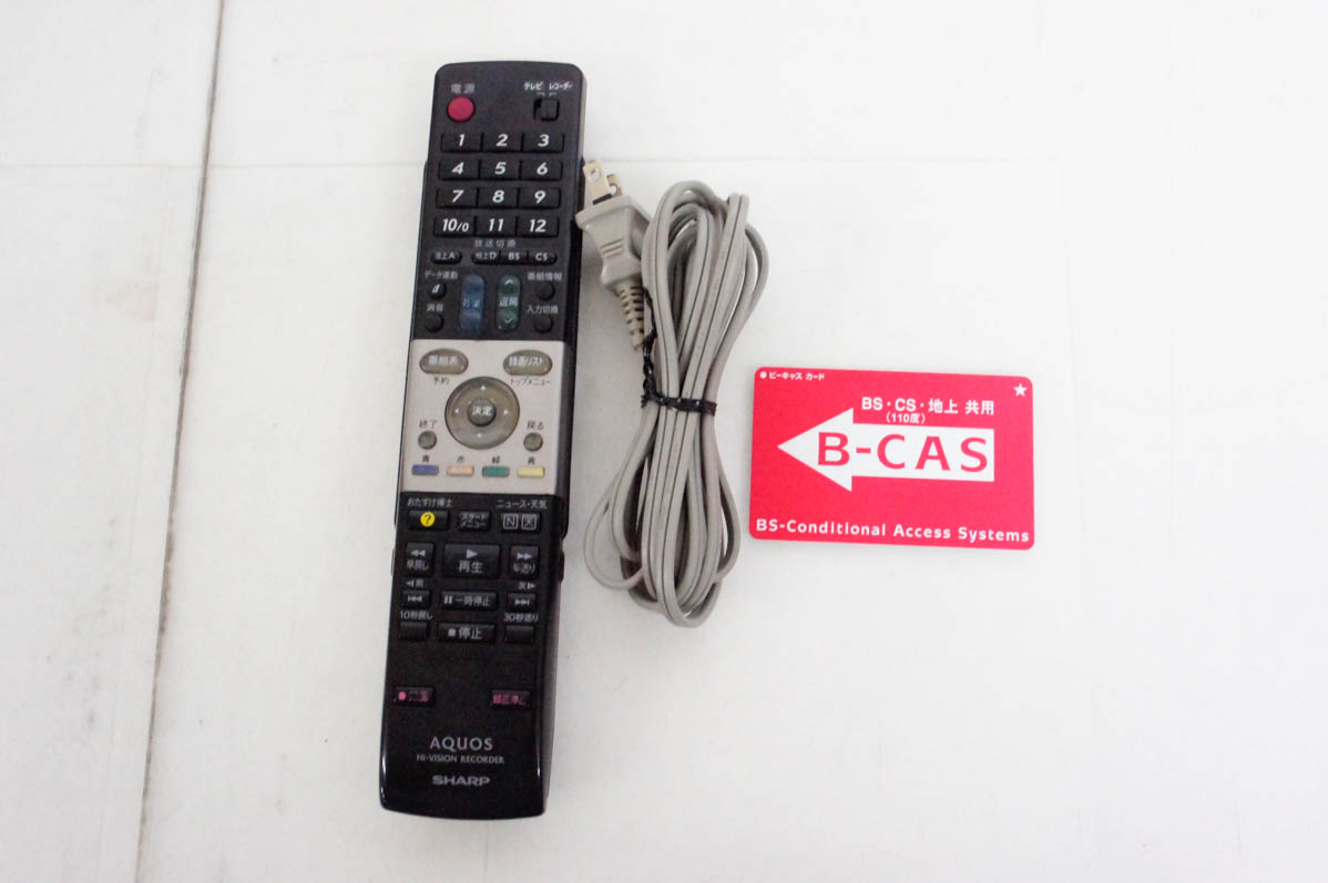 ハイビジョンレコーダーAQUOS:DV-AC82テレビ間ケーブル、純正リモコン付 AQUOSハイビジョンレコーダー DV-AC82の製品画像 - 価格.com