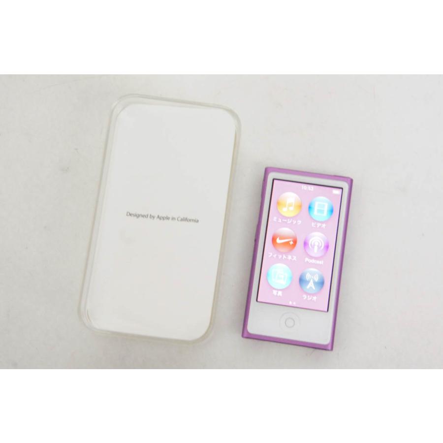 中古 Appleアップル 第7世代 iPod nano 16GB パープル ME479J｜snet-shop