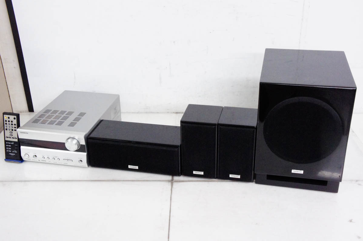 中古 センタースピーカーD-108C付き ONKYOオンキヨー 2.1chシアターパッケージ BASE-V30HDX