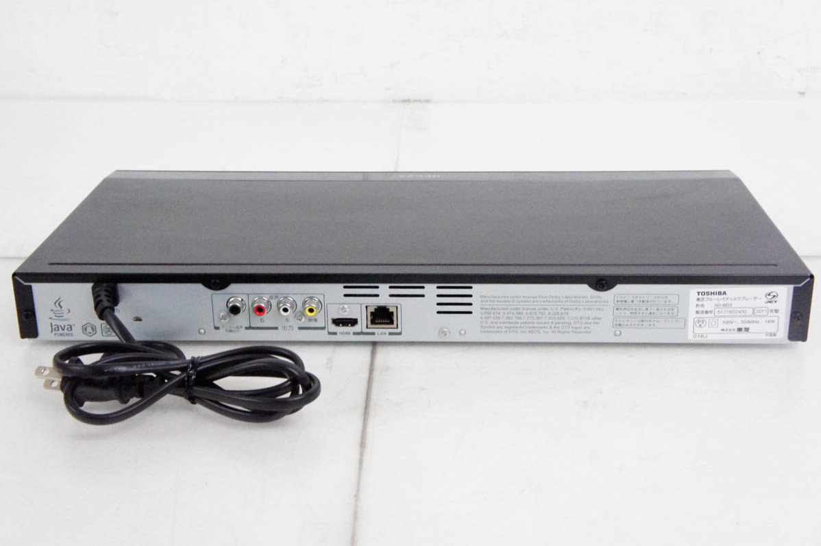 SD-BD3｜TOSHIBA REGZA ブルーレイディスクプレーヤー ｜中古品