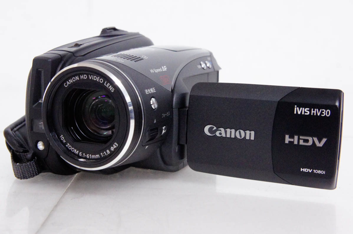 中古 CANONキヤノン フルハイハイビジョンビデオカメラ iVIS HV30 