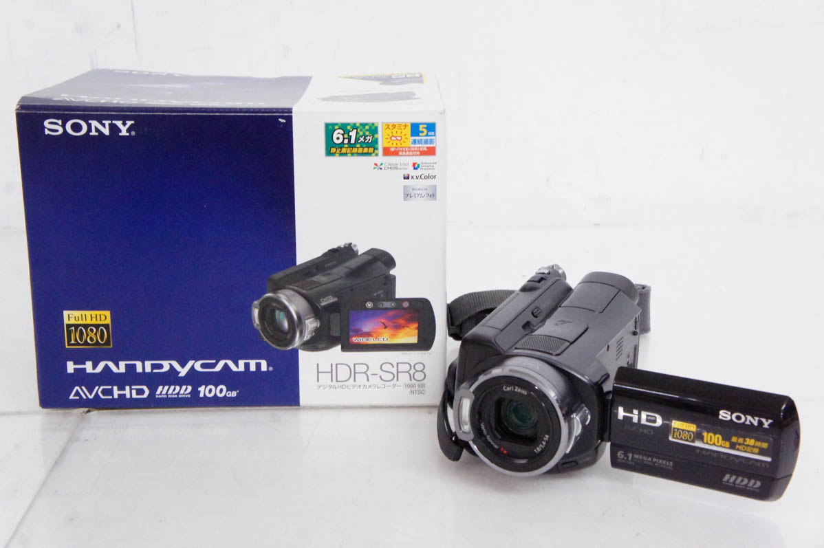 中古 SONYソニー デジタルHDビデオカメラレコーダー HDR-SR8 : エス