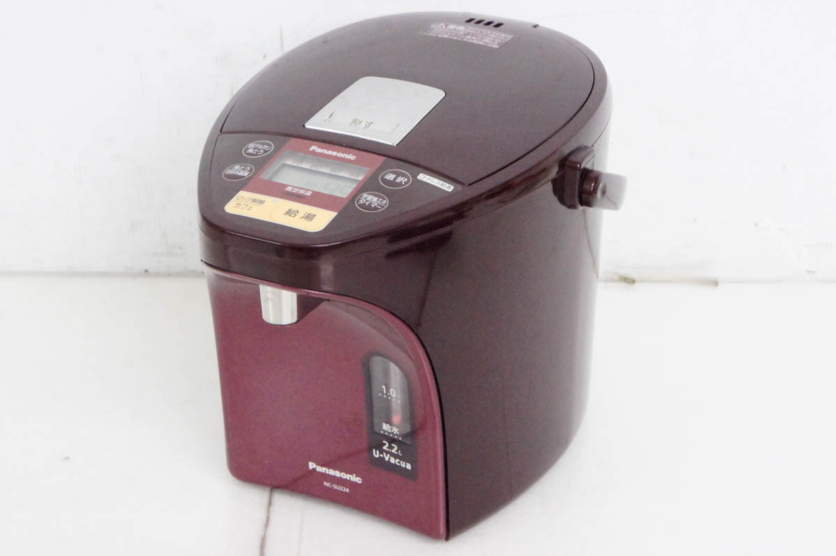 パナソニック　NC-SU224-T　マイコンジャーポット　2016年　中古 中古 Panasonicパナソニック マイコン沸騰ジャーポット NC-SU224-T 2.2