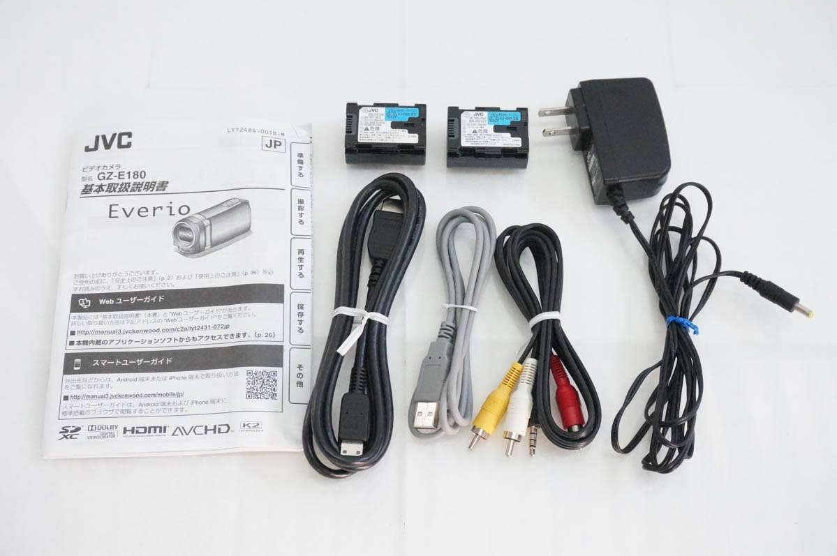 中古 JVC Victorビクター エブリオEverio ビデオカメラ GZ-E180 : エス