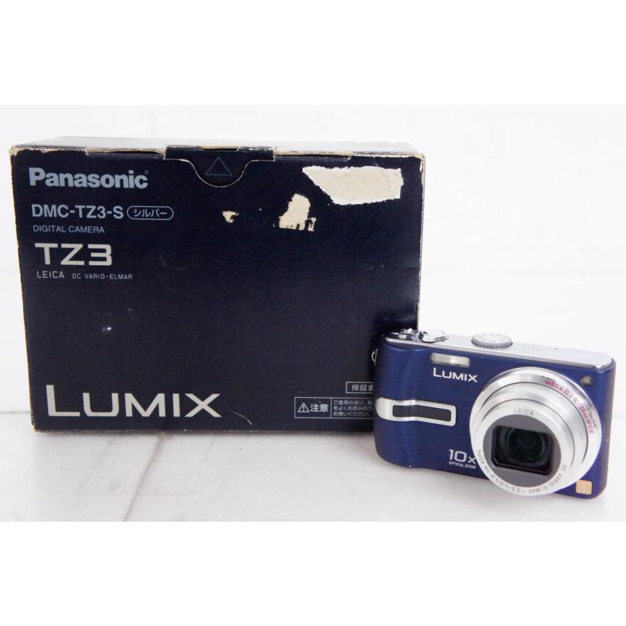 中古 C Panasonicパナソニック コンパクトデジタルカメラ LUMIXルミックス 720万画素 DMC-TZ3-K ブラック｜snet-shop