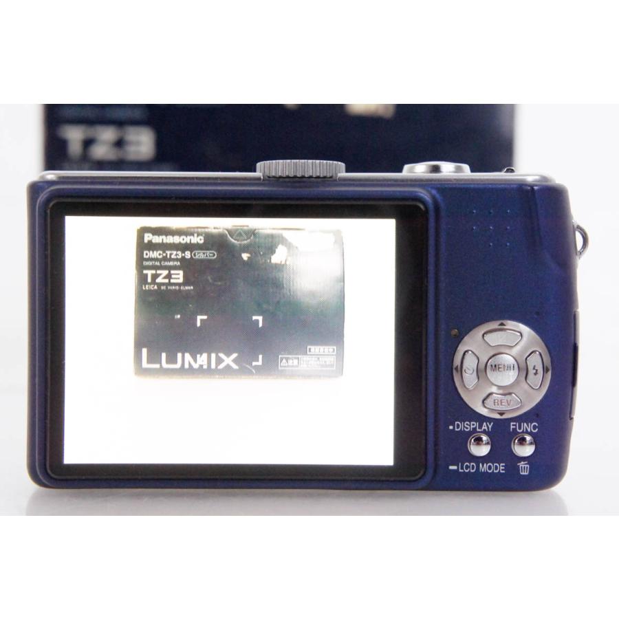 中古 C Panasonicパナソニック コンパクトデジタルカメラ LUMIXルミックス 720万画素 DMC-TZ3-K ブラック｜snet-shop｜02