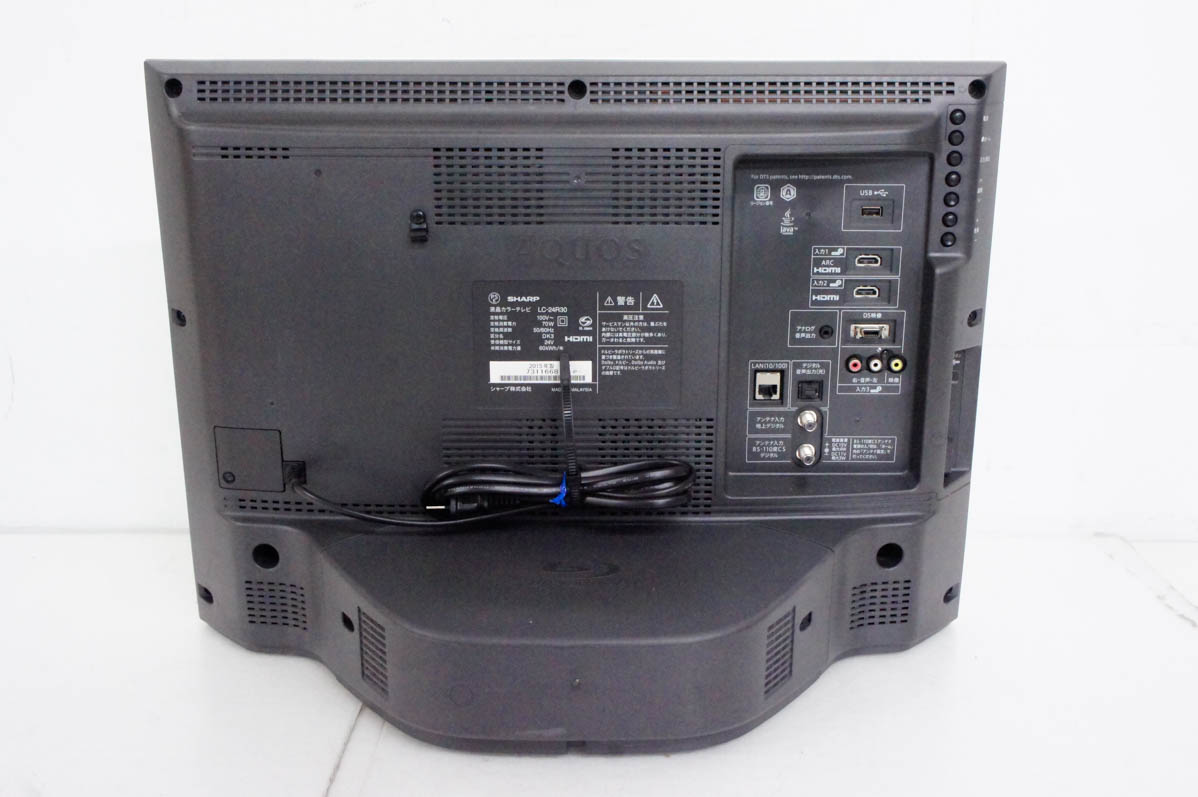 中古 SHARPシャープ 24V型 AQUOSアクオス デジタルハイビジョン液晶テレビ LC-24R30-W ブルーレイ内蔵 HDD500GB :  d1012224 : エスネットショップ ヤフー店 - 通販 - Yahoo!ショッピング