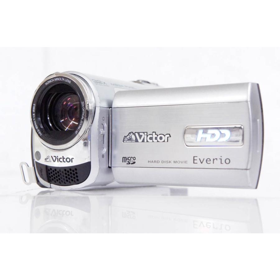 中古 JVC Victorビクター エブリオEverio ビデオカメラ GZ-MG360-S シルバー HDD60GB｜snet-shop