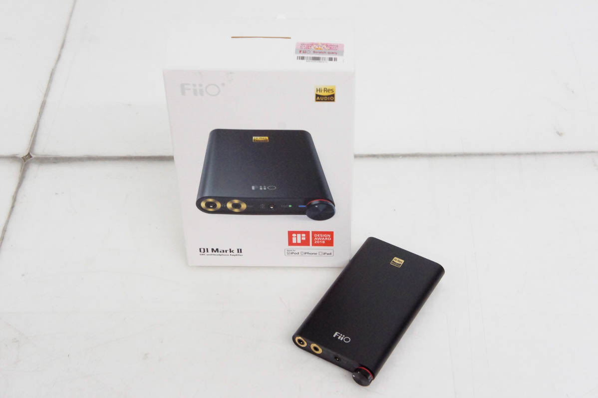 中古 FiiOフィーオ DAC搭載ポータブルヘッドホンアンプ FIO-Q1MK2