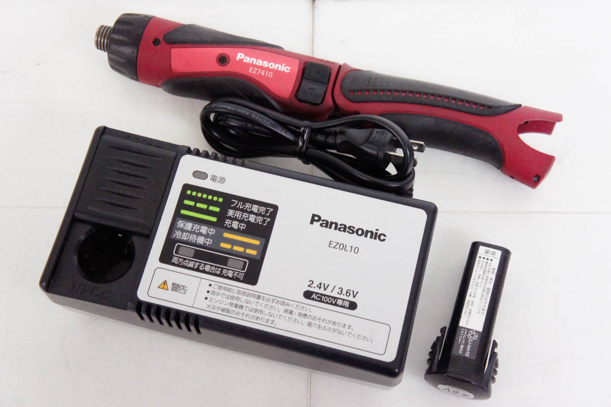 中古 Panasonicパナソニック スティックドリルドライバー EZ7410 充電ドリルドライバー｜snet-shop