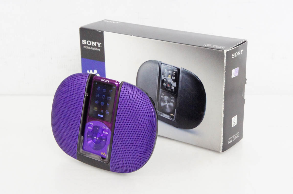 【中古】「非常に良い」SONY ウォークマン Sシリーズ [メモリータイプ] スピーカー付 8GB バイオレット NW-S754K/V Amazon.co.jp: SONY ウォークマン Sシリーズ [メモリータイプ