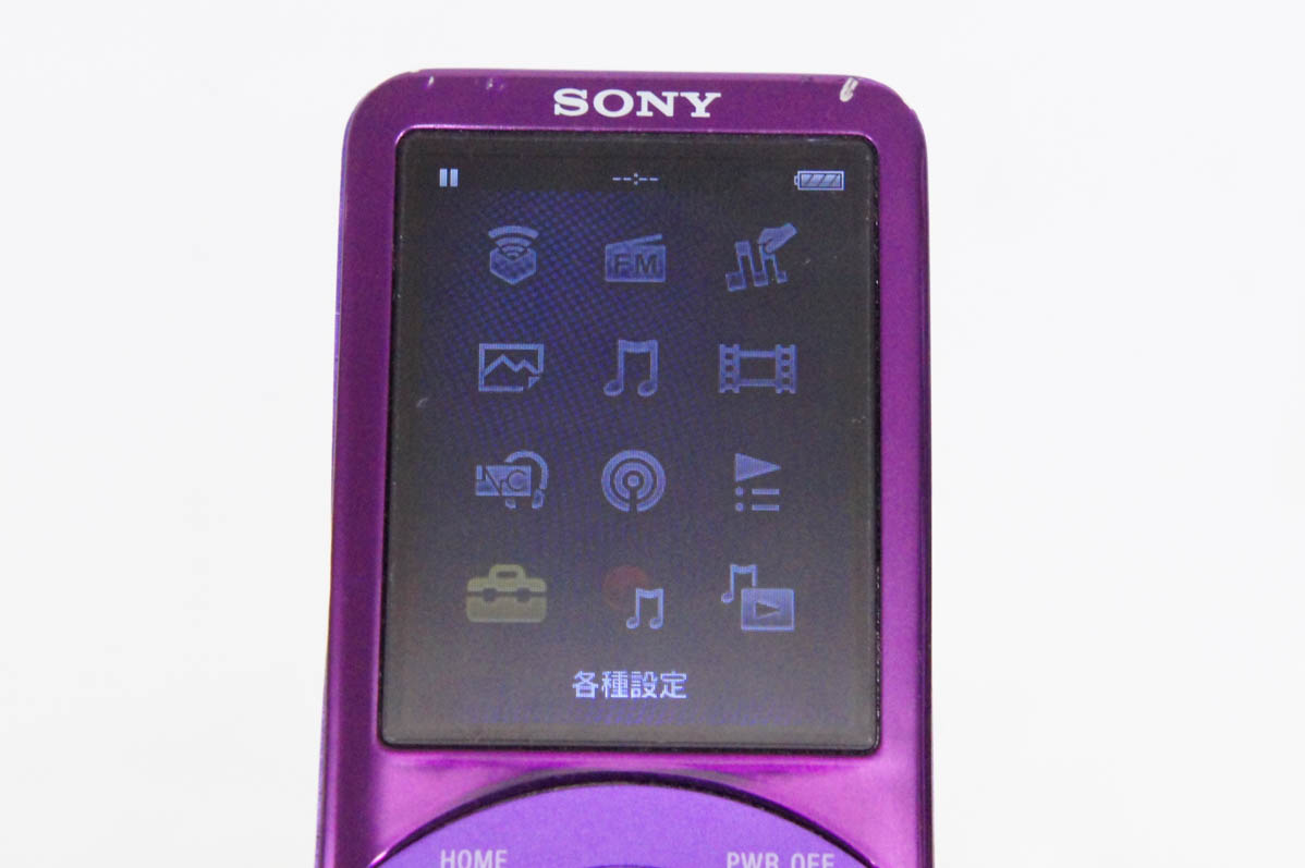 【中古】「非常に良い」SONY ウォークマン Sシリーズ [メモリータイプ] スピーカー付 8GB バイオレット NW-S754K/V NW-S774K(V)｜SONY ウォークマン Sシリーズ [メモリータイプ