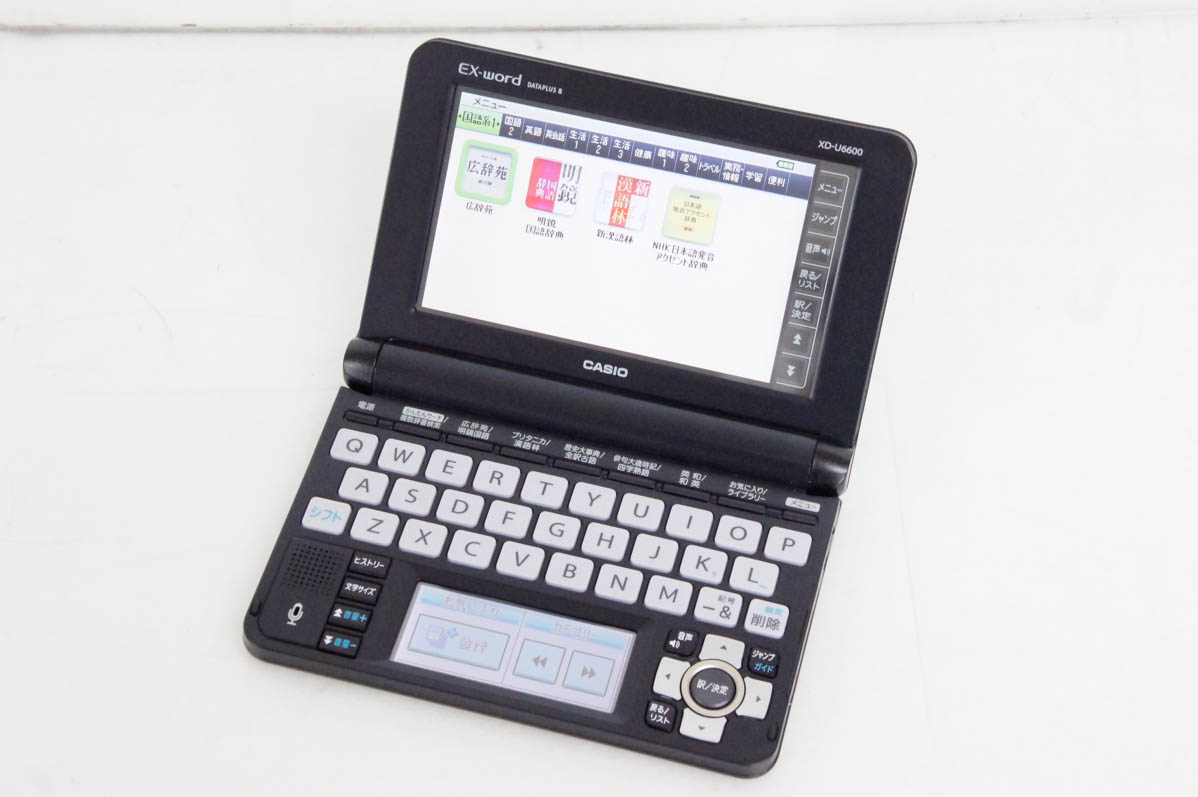 中古 C CASIOカシオ EX-wordエクスワード 電子辞書 XD-U6600 110コンテンツ収録 英語モデル｜snet-shop