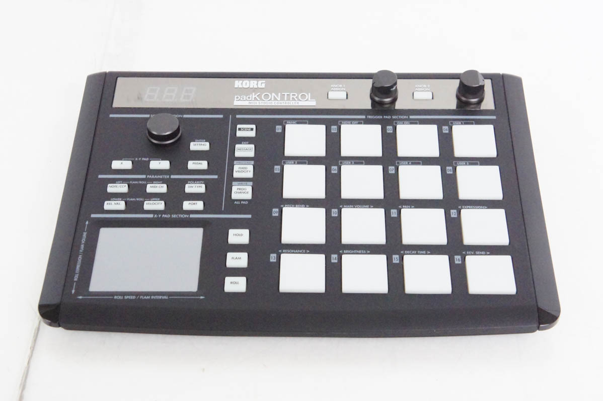 中古 KORGコルグ MIDI スタジオコントローラー PadKONTROL KPC-1