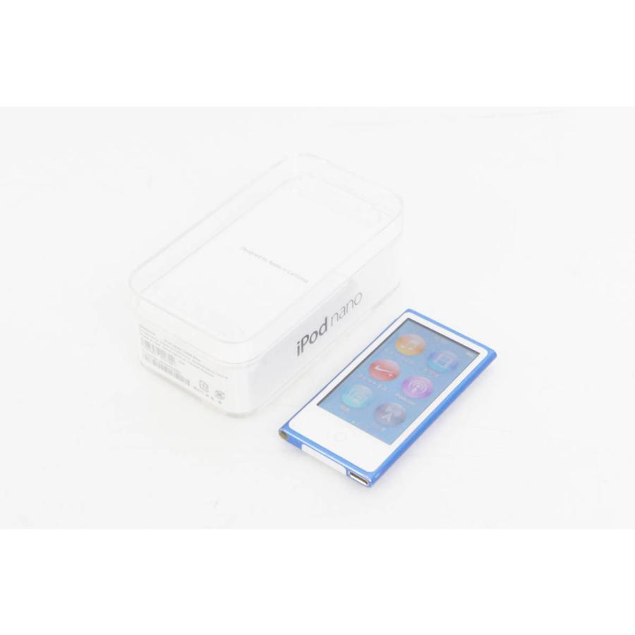 中古 Appleアップル 第7世代 iPod nano 16GB ブルー MKN02J｜snet-shop
